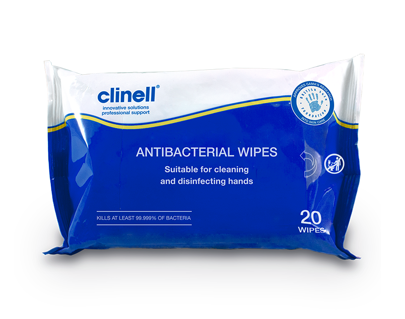 Clinell Antibacterial Wipes 20