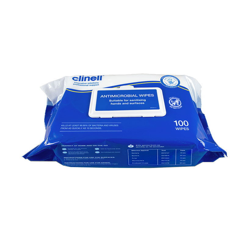 Clinell Antimicrobial Hand Wipes