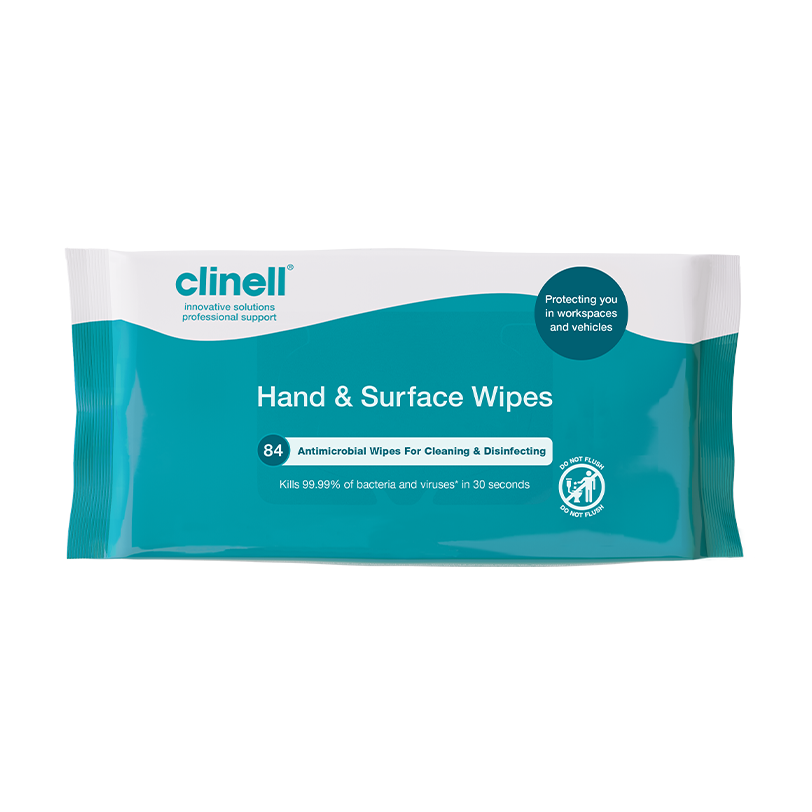 CleanVital Hand & Surface Anti Bacterial Wipes –