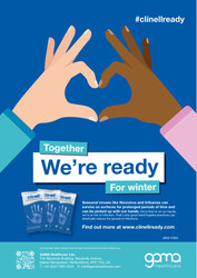 Clinell Ready - Hand Wipes Heart Poster