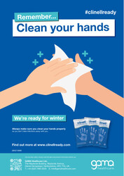 CClinell Ready - Hand Wipes Wiping Poster