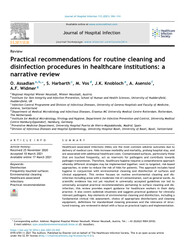 Practical recommendations for routine cleaning and disinfection procedures in healthcare institutions: a narrative review